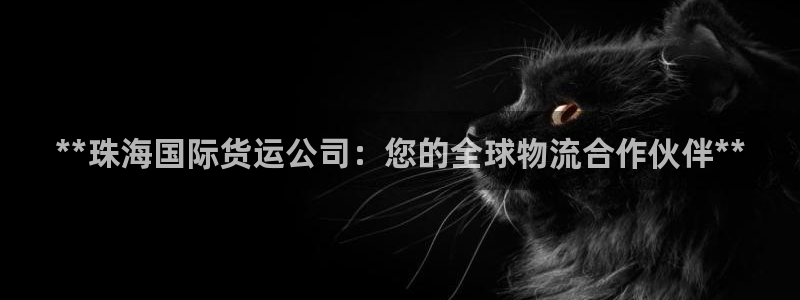 尊龙 ag：**珠海国际货运公司：您的全球物流合作伙伴*