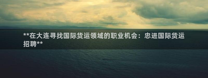 尊龙t300和t400哪个好：**在大连寻找国际货运领域