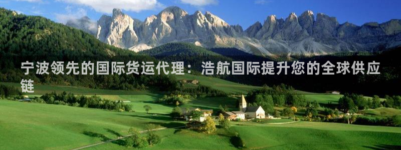 尊龙凯时里面的洗码：宁波领先的国际货运代理：浩航国际提升