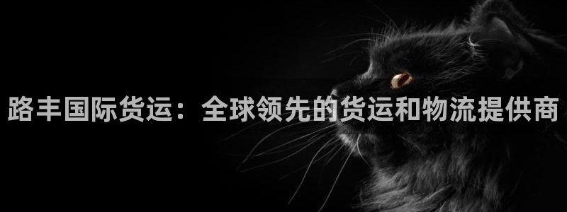 尊龙个人资料简介：路丰国际货运：全球领先的货运和物流提供