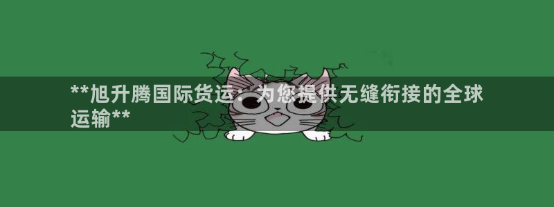 尊龙电子：**旭升腾国际货运：为您提供无缝衔接的全球
运