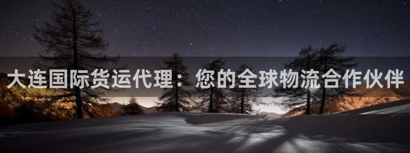 尊龙ag旗舰官网：大连国际货运代理：您的全球物流合作伙伴